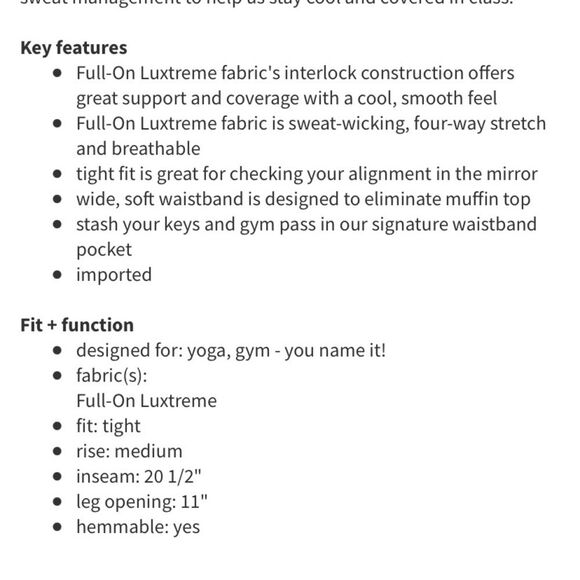 Like new Lululemon Wunder Under crop in Burlap black dune size 4 - Picture 9 of 9